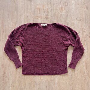LOFT Boat Neck Sweater - Maroon